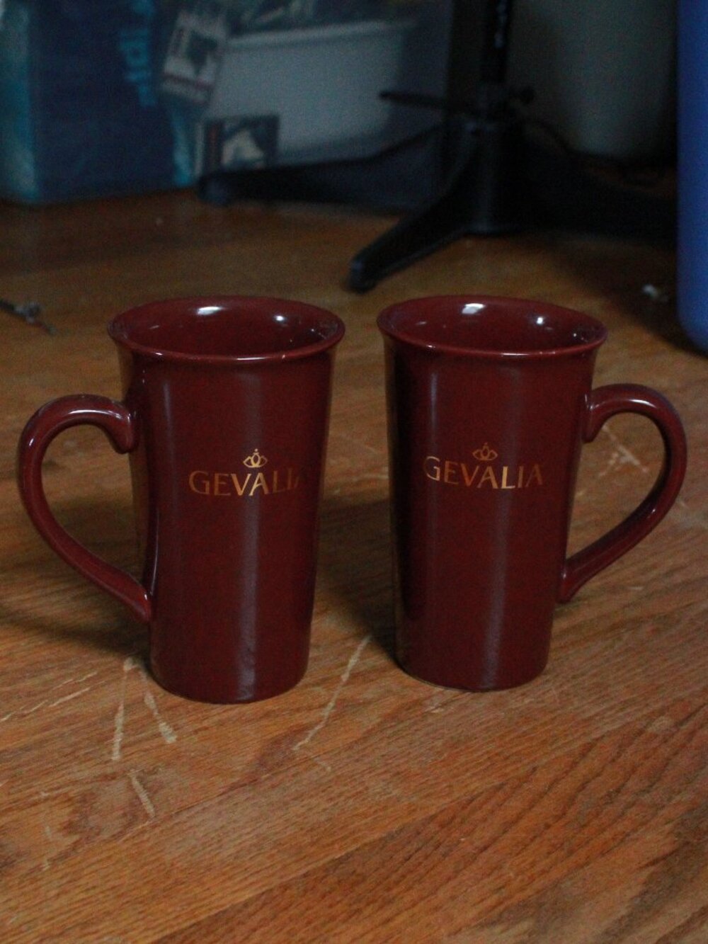 Vintage Pair of Gevalia Tall Mugs